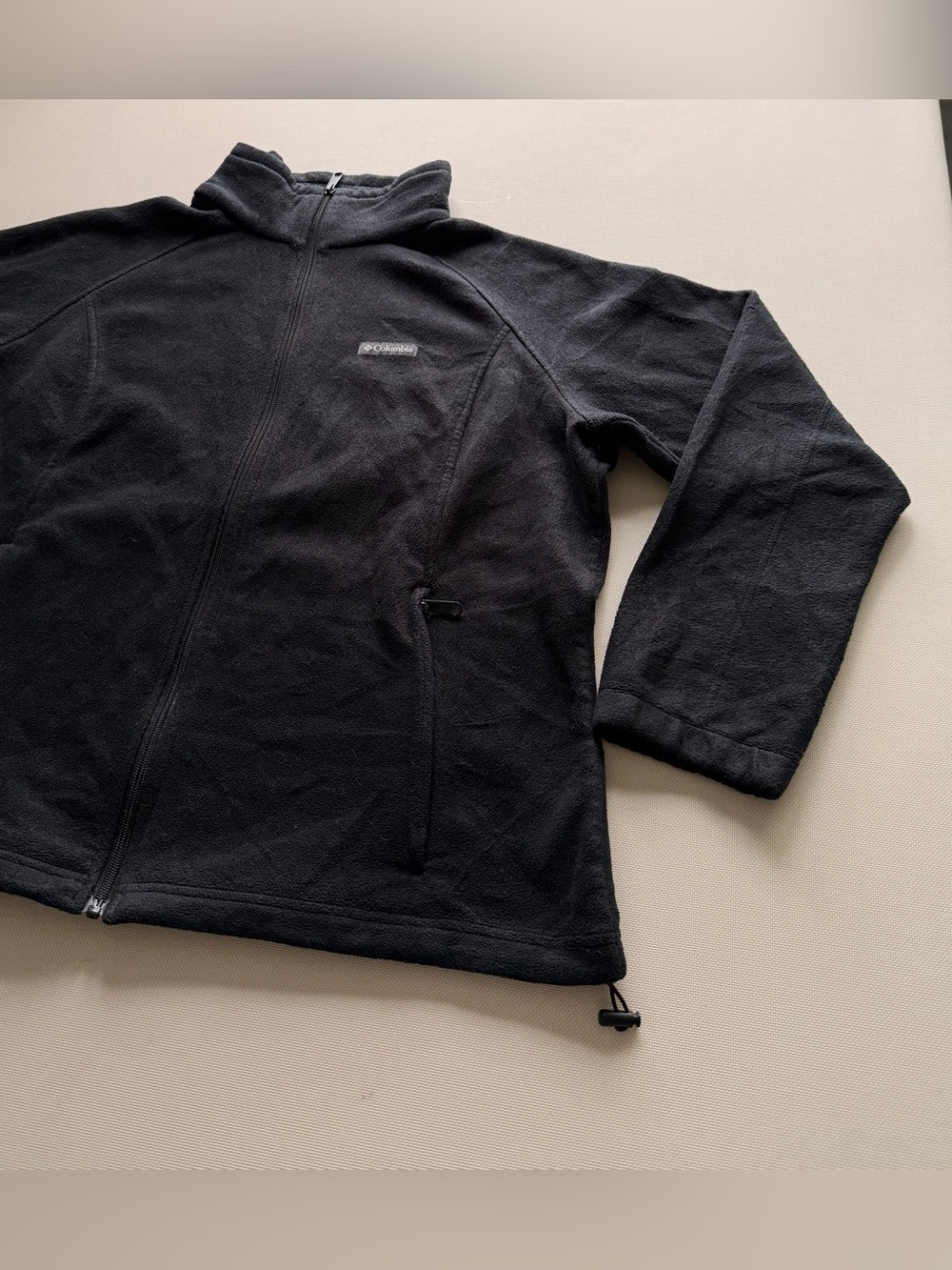 Columbia Black Full-Zip Fleece Utility Jacket